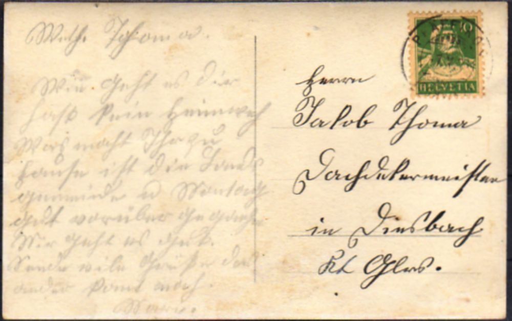 Cartoline postali: Pfäffikon SZ  Schulhäuser – Usato da Bichelsee venduto da Gloeckner 1
