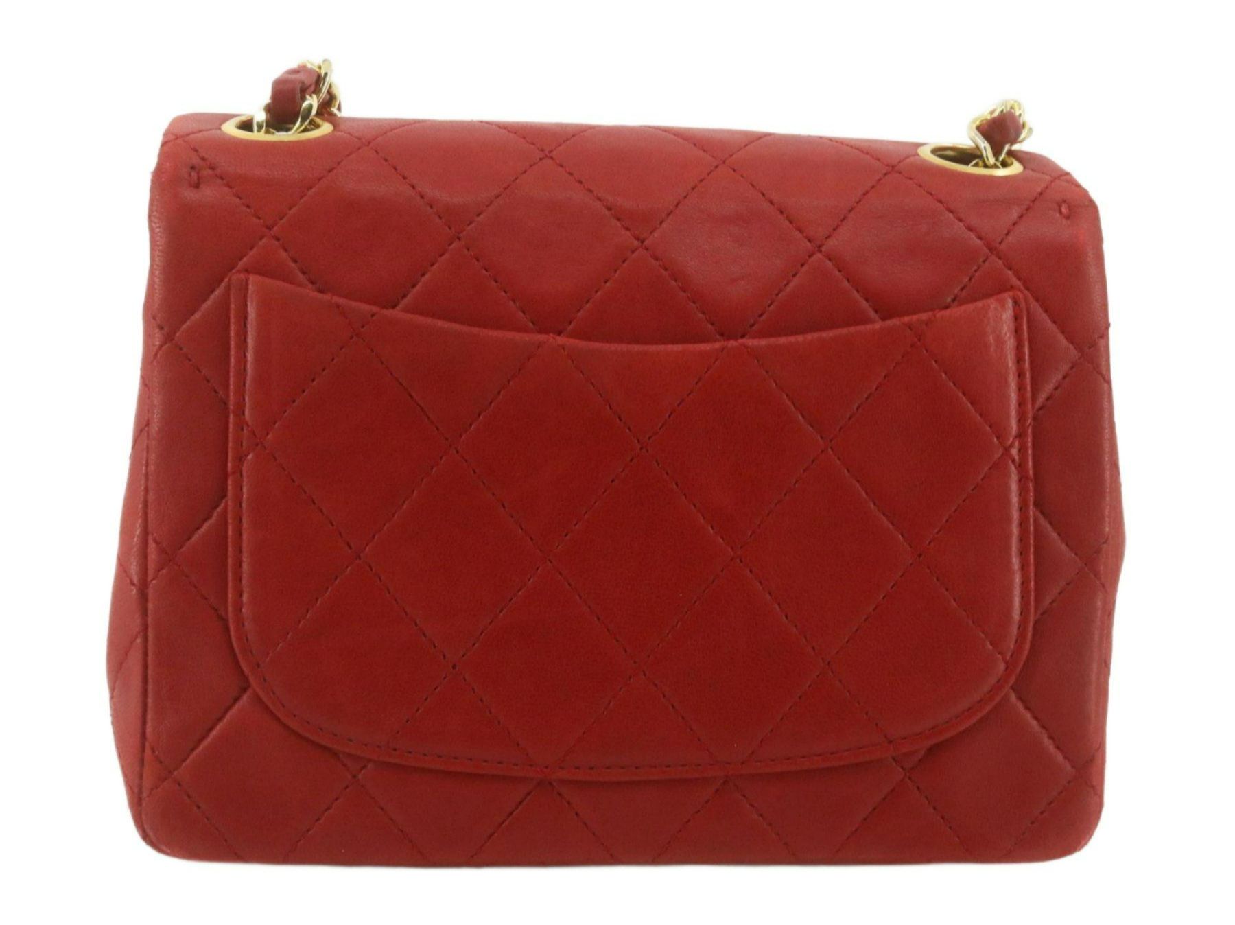 Chanel Borse da donna: Chanel Vintage Single Flap Bag Rot – Usato da Zürich venduto da Liloubags 3