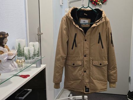 Winterjacke für Junge (14 Jahre) mit abnehmbarem Pelz-Imitat