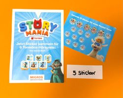 Story Mania Sticker für Toniebox Migros 5 Stück