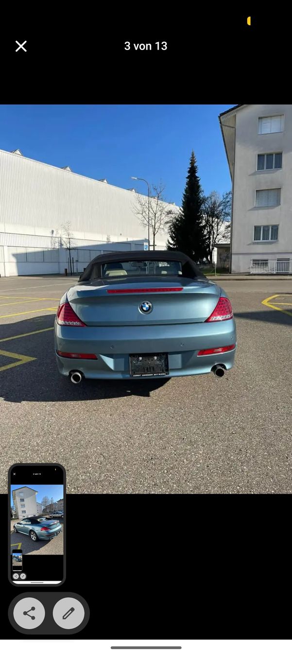 BMW Automobili: BMW 6er Cabriolet 630i – Usato da Niederuzwil venduto da lak_n52k 2