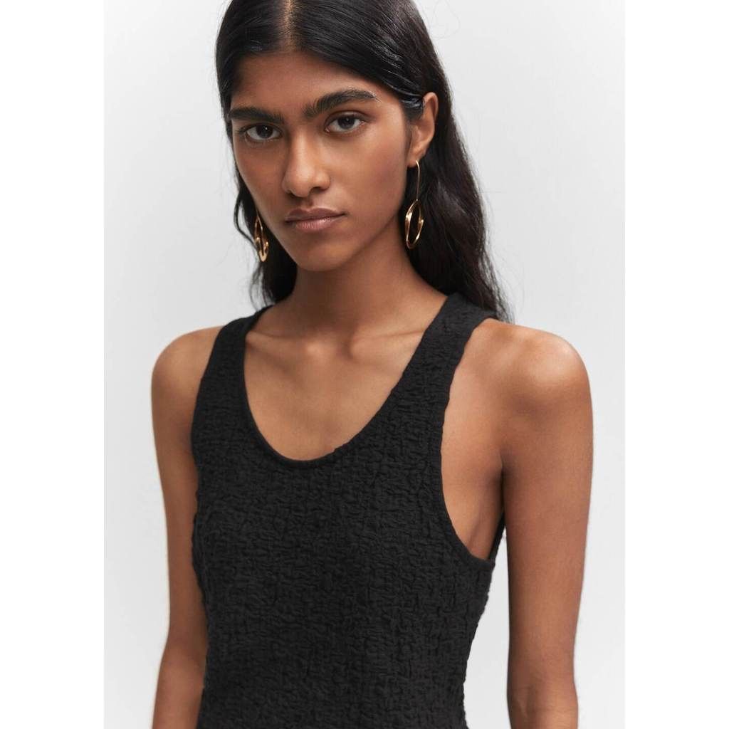 Mango Top: MANGO Top / Tanktop mit Struktur | Gr. XS | Schwarz – Nuovo (secondo la descrizione) da Dietikon venduto da vickydrum 1