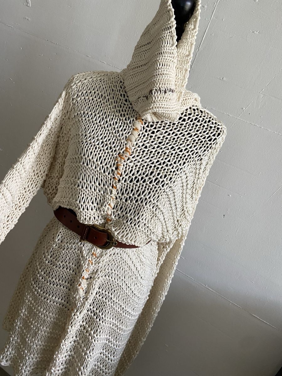 Maglioni & Felpe: Handmade Strickkleid / langer Pullover One Size, Designstück – Usato da Zürich venduto da enjoyxvintage 2