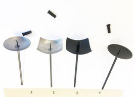 4er Set Kerzenhalter aus Metall # Advent # Basteln # Kreativ