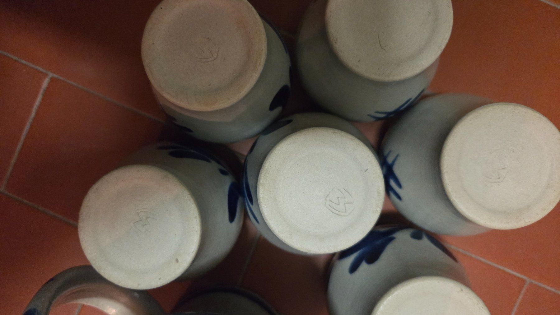 Set di piatti: Service en grès artisanal signé - 7 pièces – Usato da Corseaux venduto da 4CAHUETE 6
