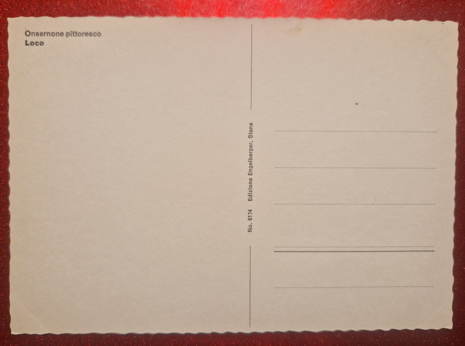 Cartoline postali: Onsernone LOCO top – Nuovo (secondo la descrizione) da Melchnau venduto da Fishel 1