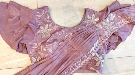 indische/tamilische one-minute Sari mit Blouse