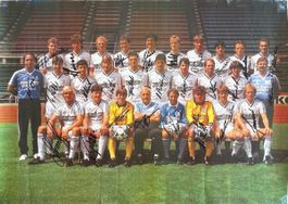 FC Zürich 1985/86 Teamfoto mit Unterschriften