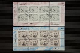 1997 - 2 Kleinbögen "Nobelpreis" ET