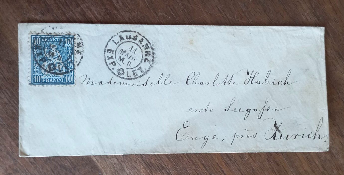 Tutti i francobolli: Brief von 1867 gest. Lausanne – Usato da Burgdorf venduto da glasrabe01