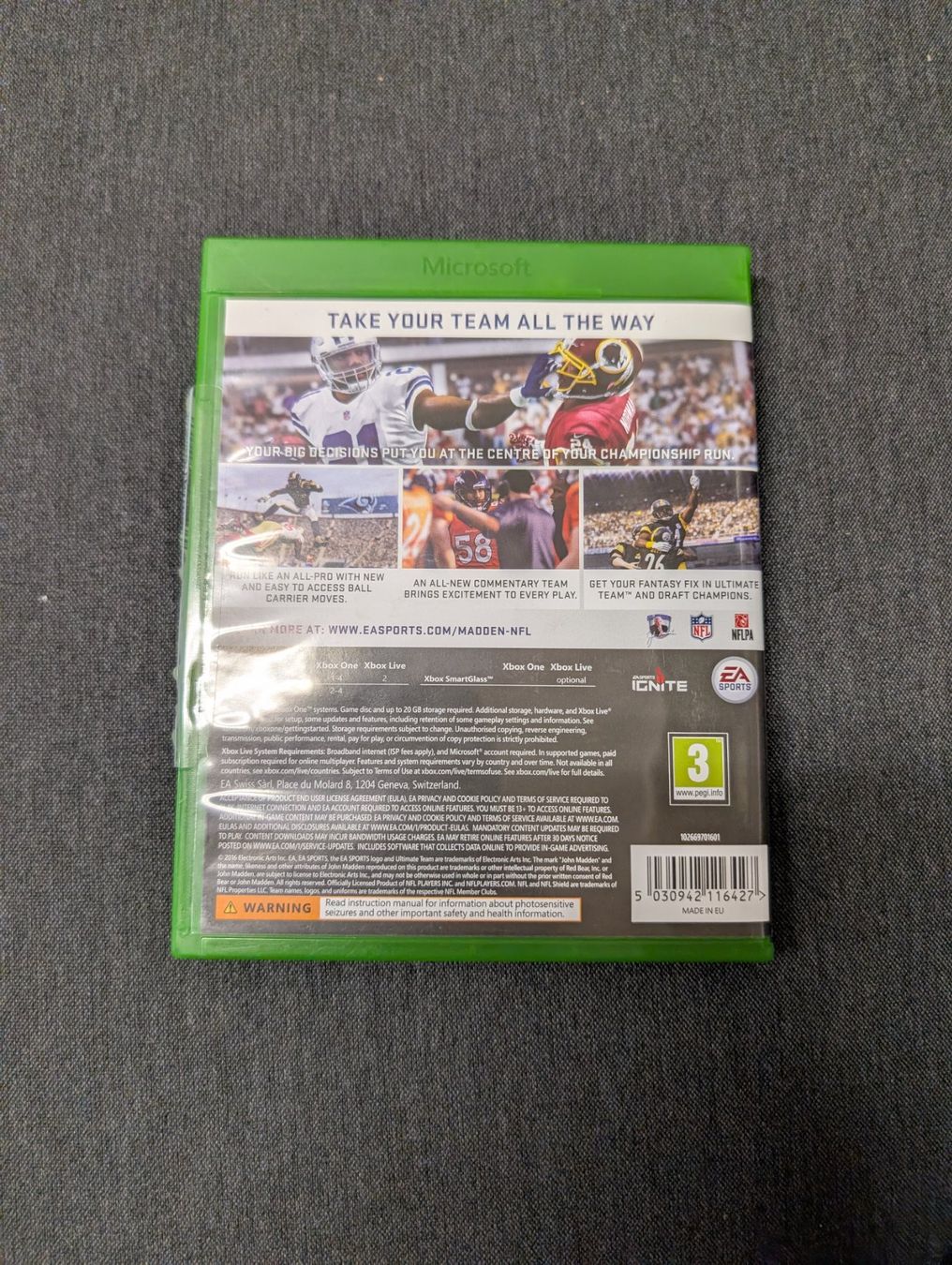 Giochi: Madden 2017 Microsoft Xbox Series x / one – Usato da Giubiasco venduto da Ticinerd 1