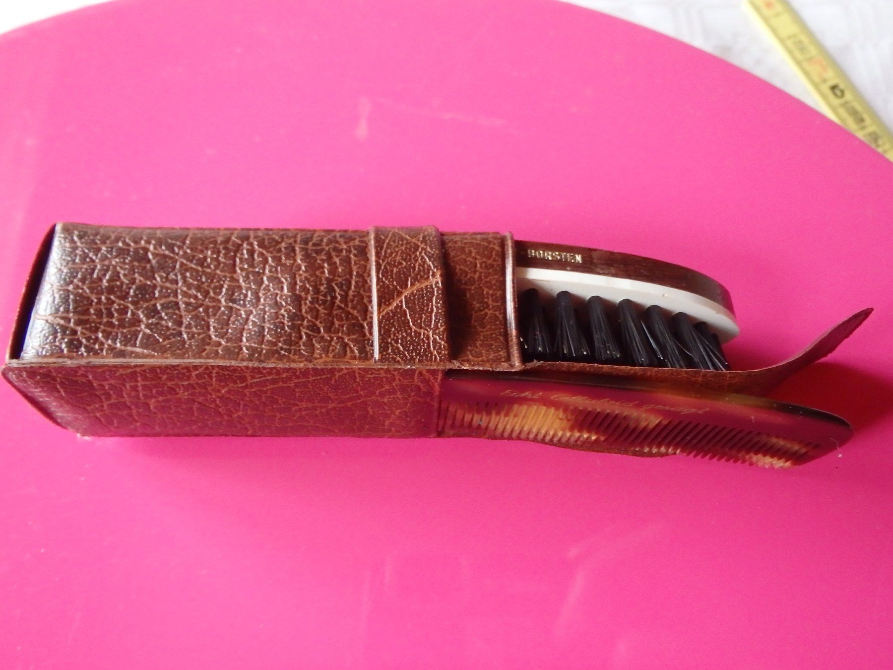 Sonstige Kleidung & Accessoires: Kleiderbürste und Kamm Set Echt Celluloid mit Etui – Neu (gemäss Beschreibung) aus Schöfflisdorf von pullux 6