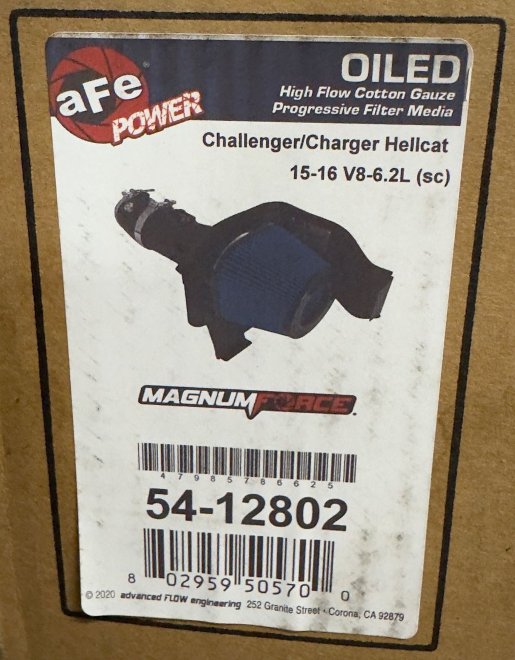 Dodge Tutti i ricambio: aFe Power Ansaugung + Filter für Dodge Hellcat – Nuovo e nell'imballaggio originale da Balsthal venduto da jan_SRT
