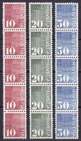 CH 1970, Rollenmarken, mit Kontrollaufdruck, SBK 483-485**