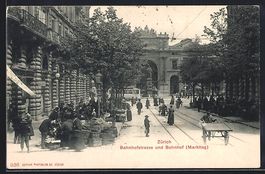 Zürich, Strassenbahn in der Bahnhofstra