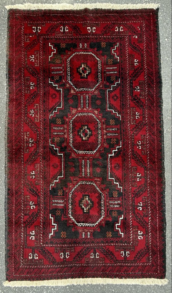 Tappeti: Schöner Orientteppich rot-schwarz 185x110cm – Usato da Sempach venduto da Star7