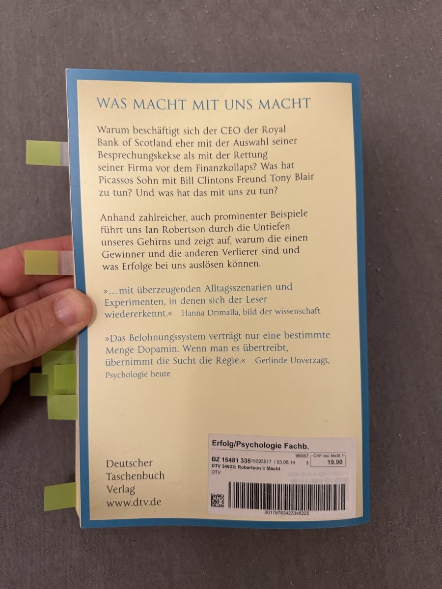 Bücher: Buch „Macht“ – Gebraucht aus Wittenbach von golsa 1