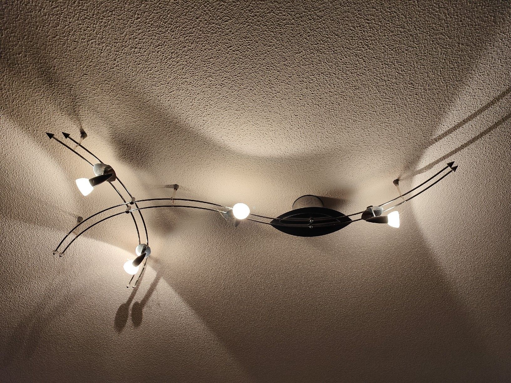 Lampadari & plafoniere: Designer Deckenlampe Chrom Stahl gebogen 4-flammig – Usato da Birmensdorf ZH venduto da LucaToni02