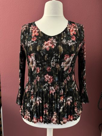 Kriss Bluse schwarz-blumig Gr. XL