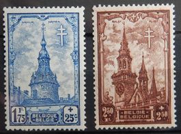 Belgien Kat. 525-526 ** 1939 Kat. 28 Euro