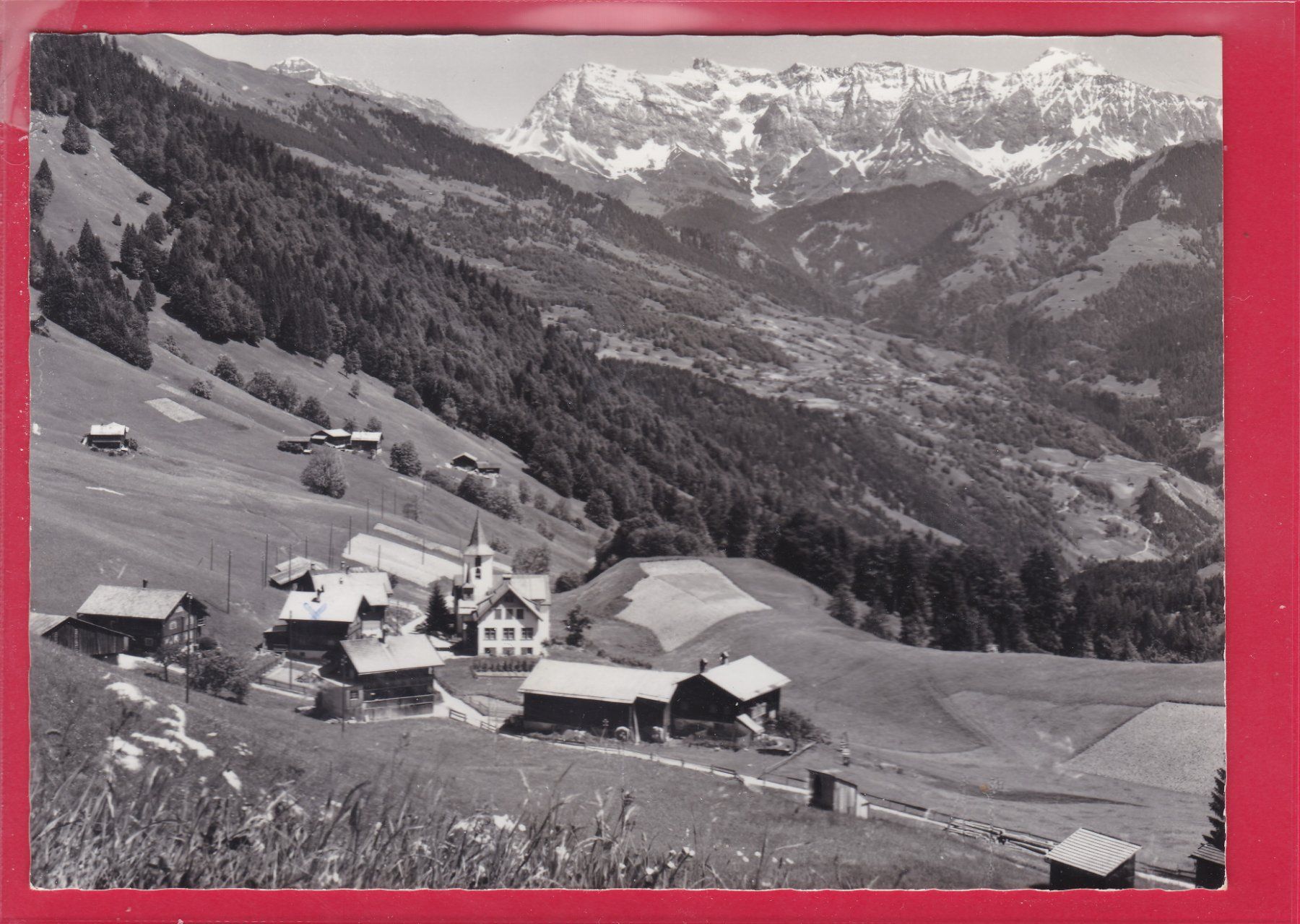 Ansichtskarten: VALZEINA 1150m MIT SCESAPLANA – Gebraucht aus Oberrieden von Gebirgsstelze