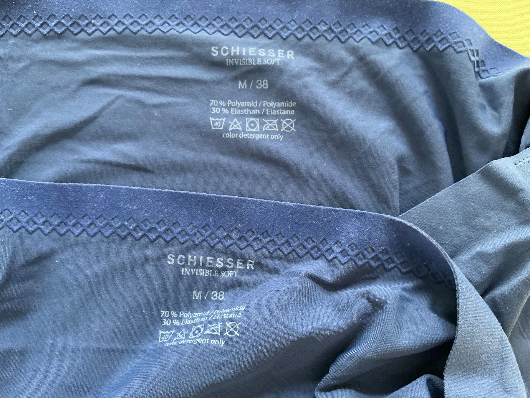 Schiesser Altra biancheria intima: 2 blaue SCHIESSER Slip invisible soft, Gr. 38, M – Nuovo (secondo la descrizione) da Cormondrèche venduto da fra_gn5t 2