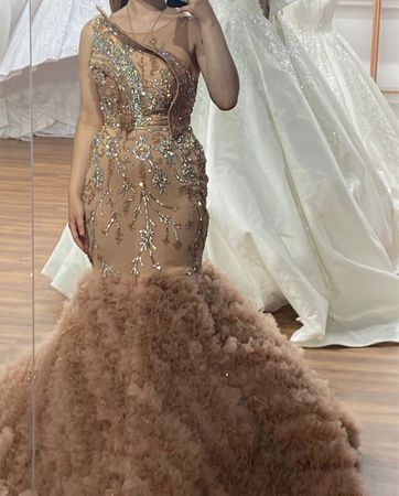 Abendkleid mit Glitzer und Tüll Grösse S gebraucht