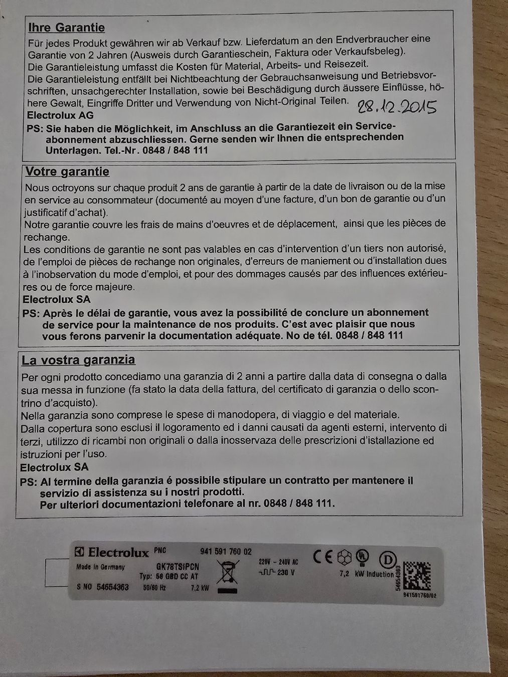 Electrolux Cuisinières: Induktionsherd – D'occasion à Elgg par Kallipygos 5