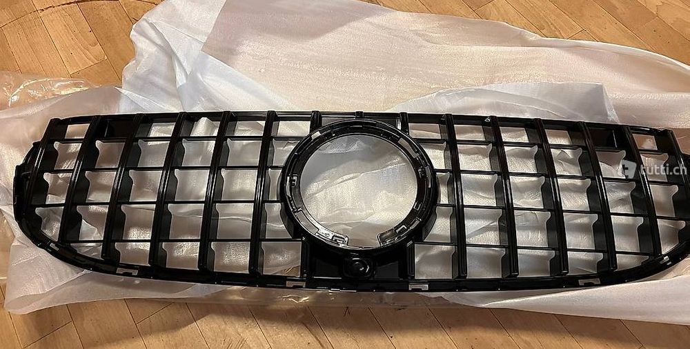 Schwarzer Kühlergrill Hochglanz Sport-Panamericana GT Kühlergrill Chrom Passt Für Mercedes E-Klasse W, 76,95 Frontgrill Ersatz