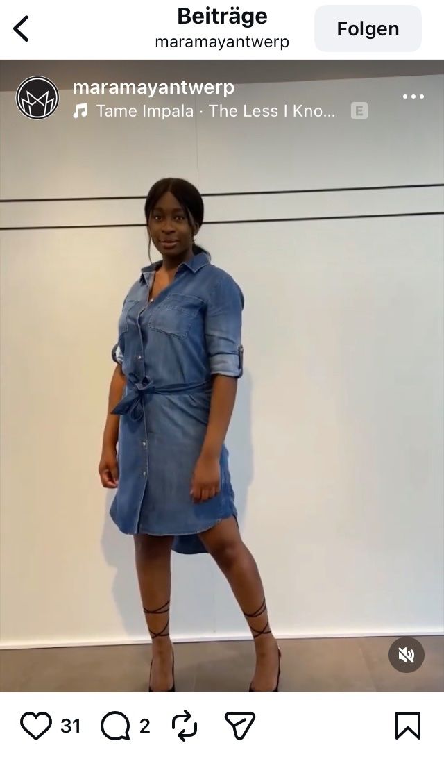 Vestiti: Mara May Hemdbluse Jeans Kleid LA Lyocell hellblau Gr 38 neu – Nuovo e nell'imballaggio originale da Zürich venduto da rar_b2y9 4