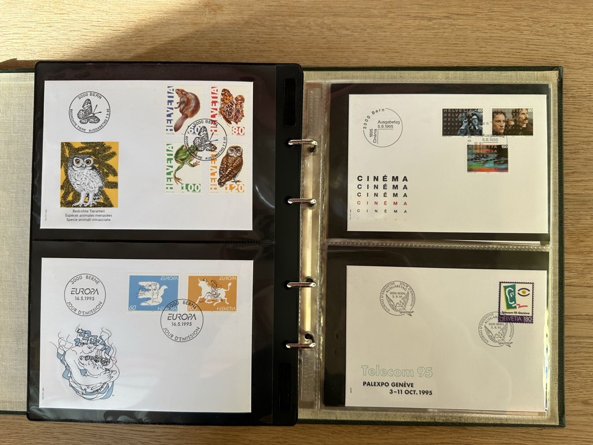 Alle Briefmarken: Schweiz - umfangreiche FDC Sammlung 1978-1997 TOP – Gebraucht aus Schmitten / FR von Samsara169 8