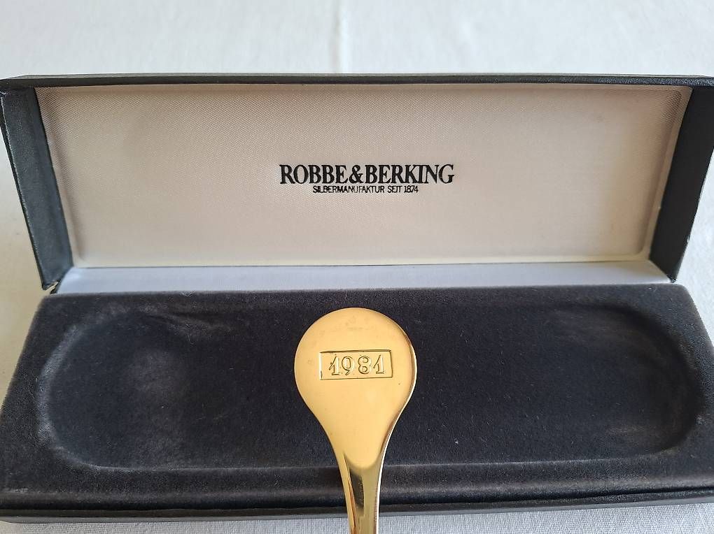 Cucchiai: Robbe & Berking Jahreslöffel 1981 – Usato da Wabern venduto da amo_pp26 1