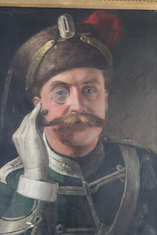 JAKOBUS LEISTEN (Germany 1844-1918) Preussischer Offizier 1