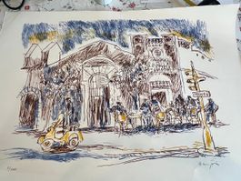 Hanny Fries (1918-2009) Lithographie handsigniert nummeriert
