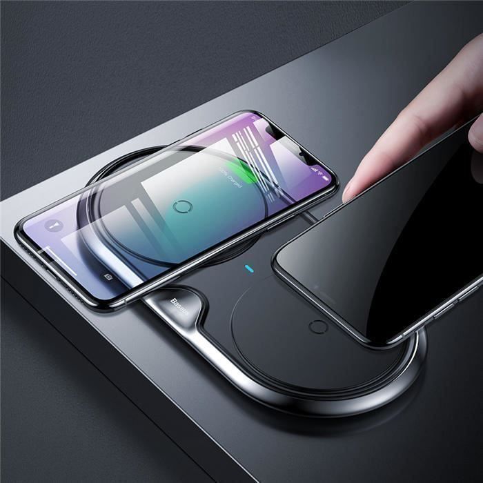 Baseus Ladegeräte: Qi double chargeur induction iphone 15/14/13 pro max – Neu und originalverpackt aus Morges von DigiAC 6