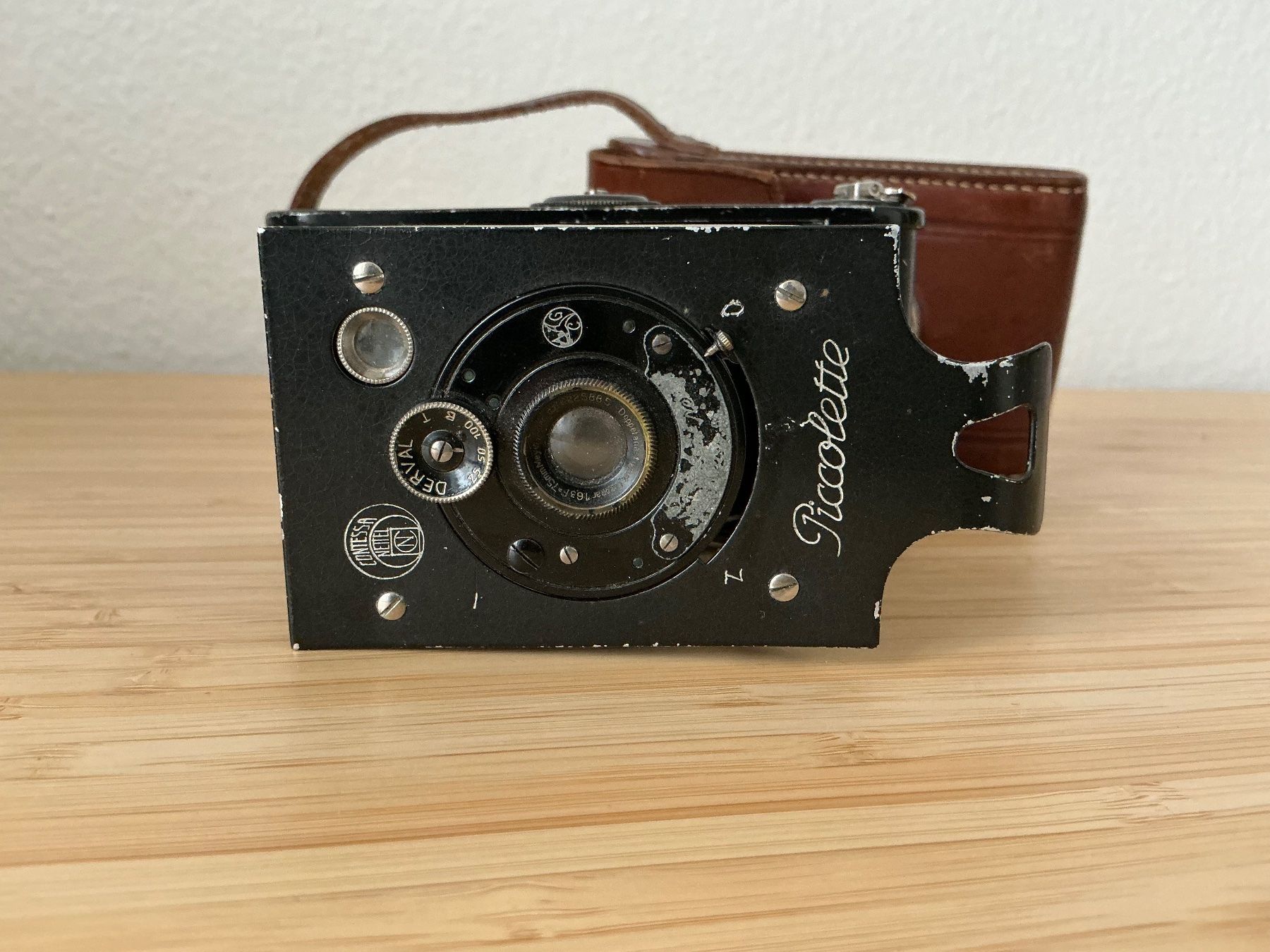 Fotocamera: Antike Klappkamera "Picolette" mit Ledertasche – Difettoso da Zürich venduto da tan_gp95