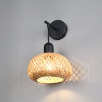Wandleuchte, Bambus, 1 Spot, 31 cm Höhe