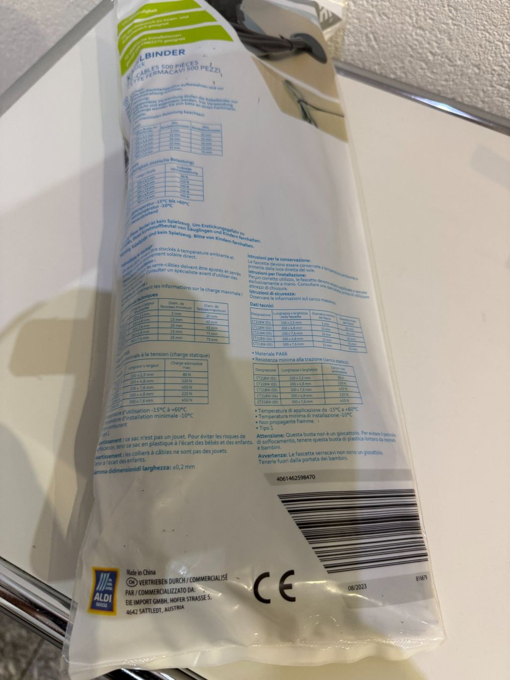 Nastri decorativi: Kabelbinder, Workzone, 500 Stk, 5 Versionen, NEU – Nuovo e nell'imballaggio originale da Unterengstringen venduto da Tnovus 3