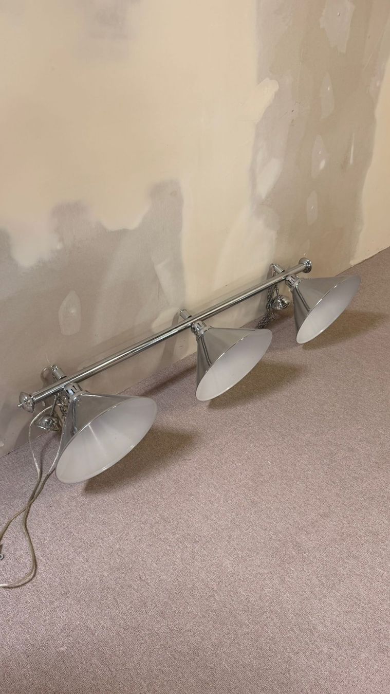 Lampade: Hängelampe/ Billiardlampe 3-flammig Chrom – Usato da Rickenbach ZH venduto da Der-Insider 6