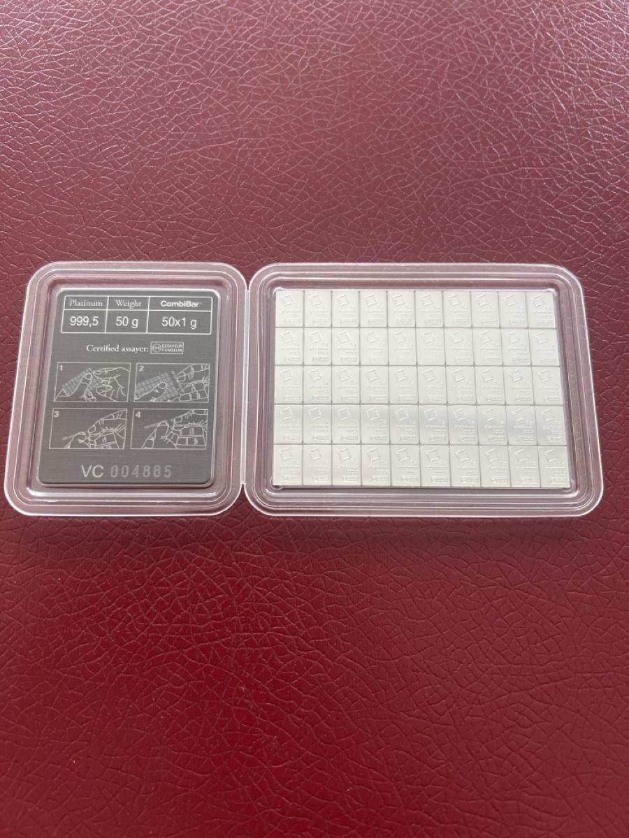 Métaux précieux: Combibar 50x1 gr Platin valcambi – D'occasion à Dietwil par Colonia1 2