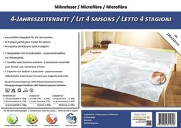 Duvet 4 Jahreszeiten 160x210 cm, 1x 850 g + 1x 600 g