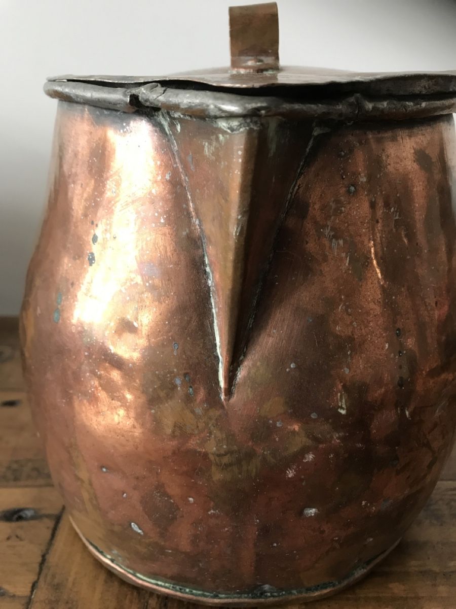Caraffe: Alter Kupfer Krug mit Deckel – Usato da Rapperswil SG venduto da cosiba01 8