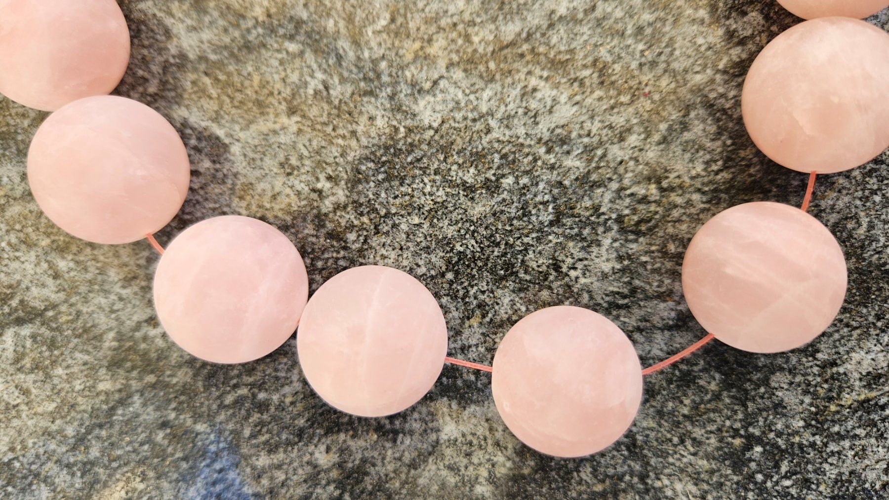 Perle (finte): Rosenquarz Perlen – Nuovo e nell'imballaggio originale da Meyriez venduto da Zigzagzug 1