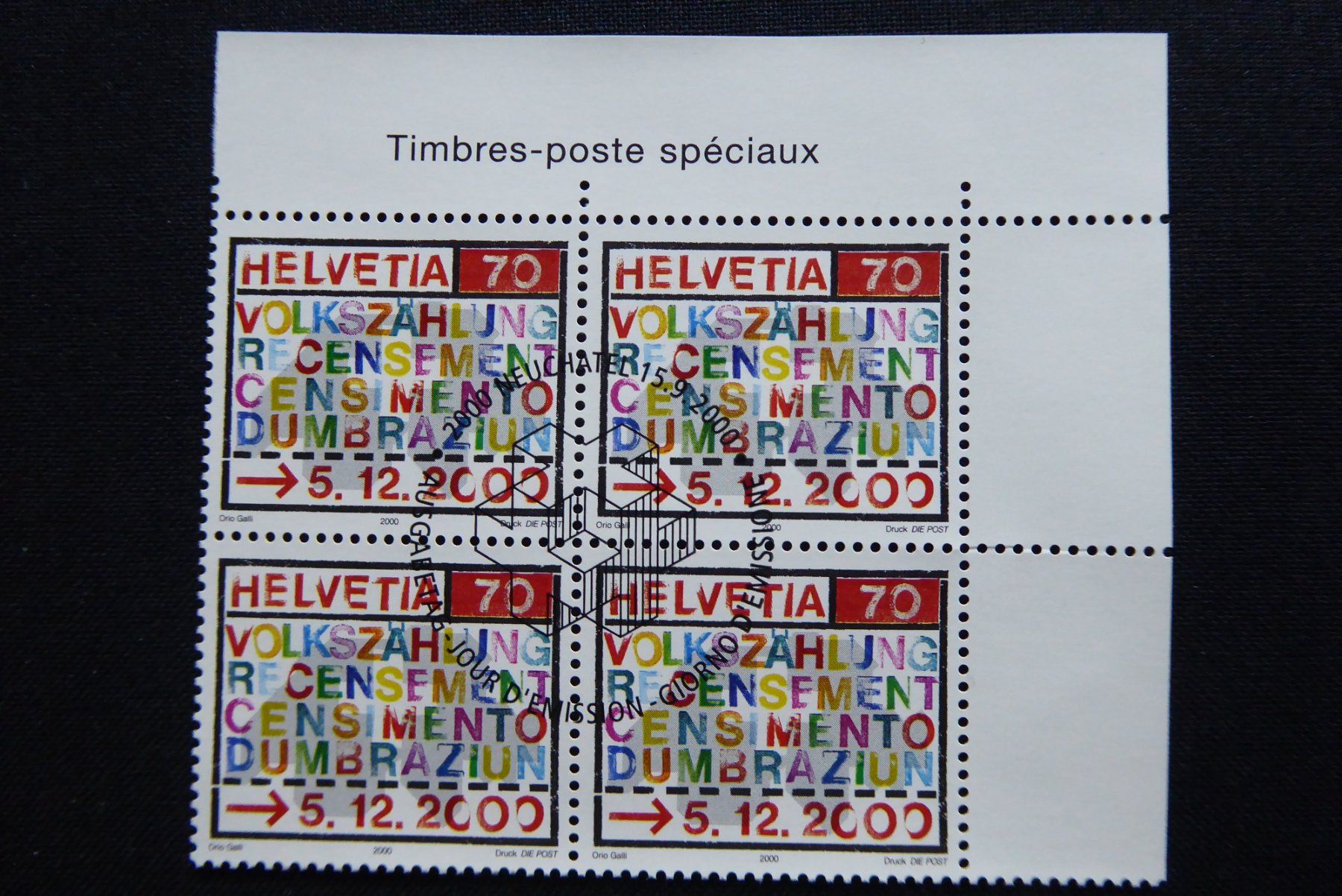 Alle Briefmarken: (V618) 2000: Zst. 1005 ET ʘ – Gebraucht aus Basel von scholle50