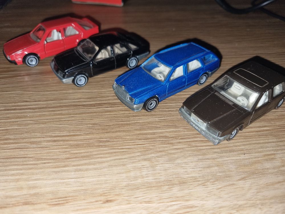 4x-siku-autos-volvo-760-benz-300-ford-sierra-saab-9000-gebraucht