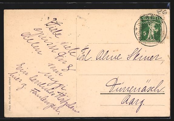 Cartoline postali: AK Risch am Zugersee, Totalansicht – Usato da Berlin venduto da bartko-reher 1