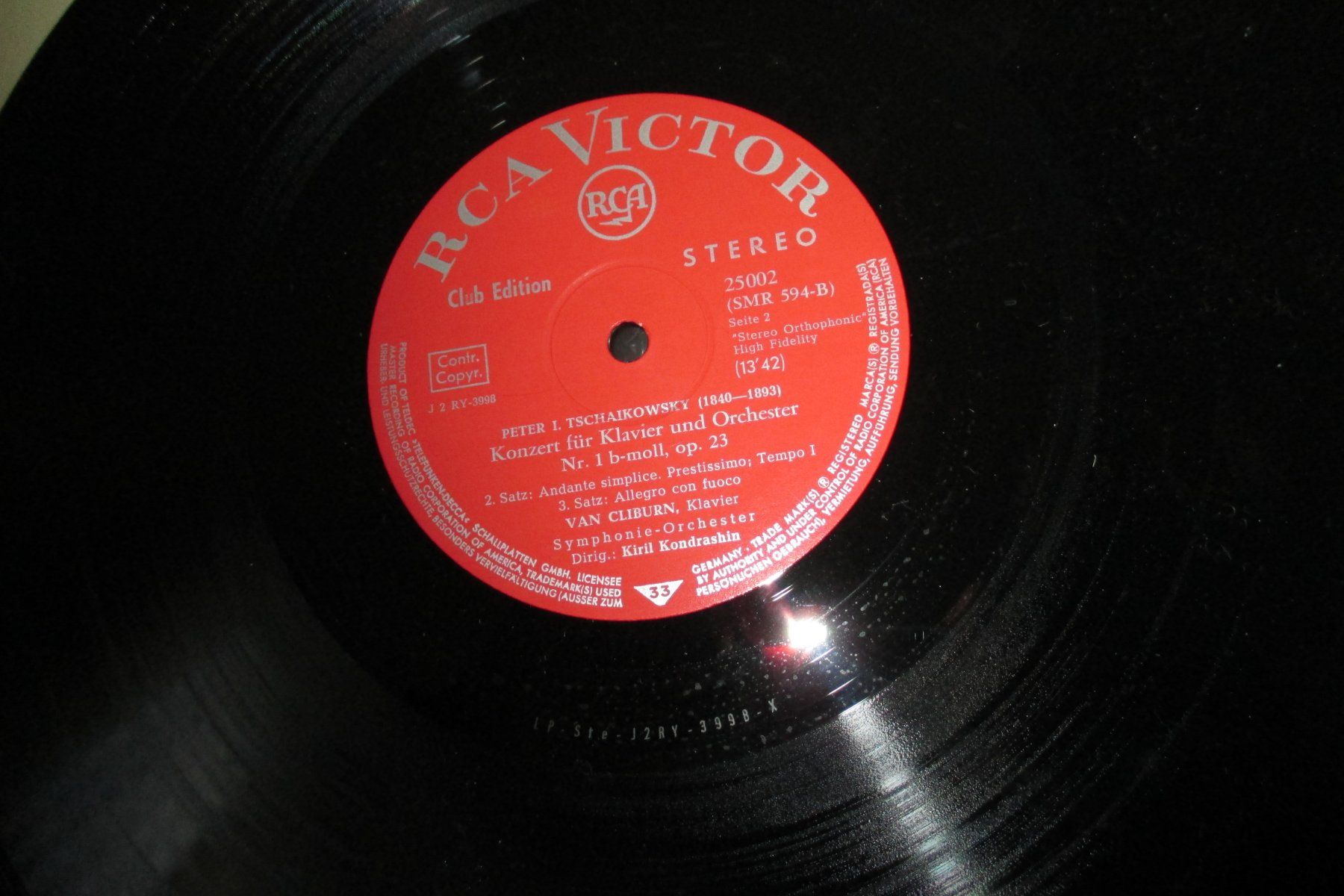 Schallplatten: Schellak Schallplatte, Peter I.Tschaikoswsky – Gebraucht aus Zürich von burgi9 2