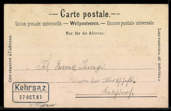 Cartes postales: AK Bolligen, Ortsansicht mit Kirche – D'occasion à Berlin par bartko-reher 1