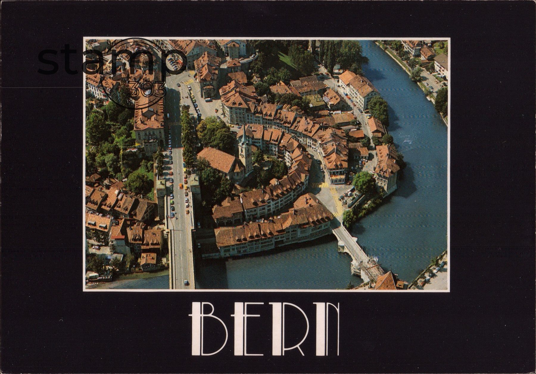 Cartoline postali: AK Blick auf die Stadt Bern – Usato da Eggersriet venduto da stamp303
