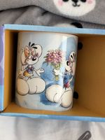 Diddl Tasse mit Motiv Blumenstrauss neu in OVP 400ml